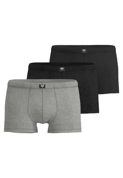 CECEBA Pants 3er Pack grau-dunkel-melange