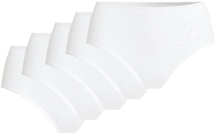 conta Damen Hüftslip weiß 5-er Pack