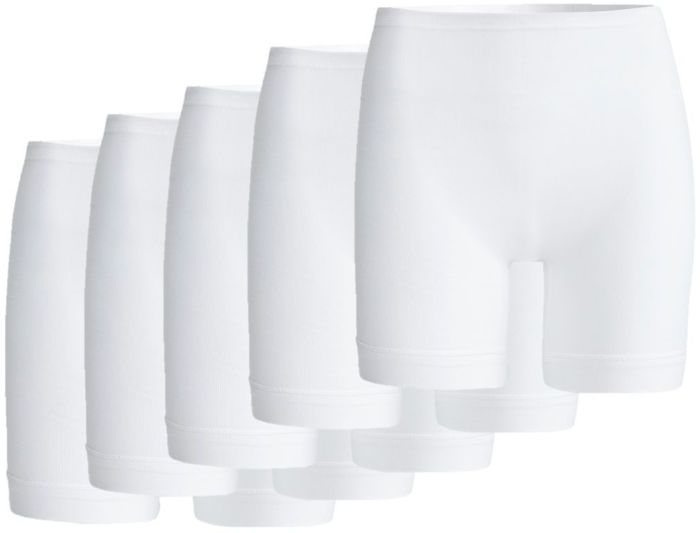 conta Damen Normalbein Schlüpfer weiß 5-er Pack