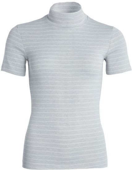 conta Damen Shirt 1/4 Arm mit Stehkragen sterling geringelt 1-er Pack