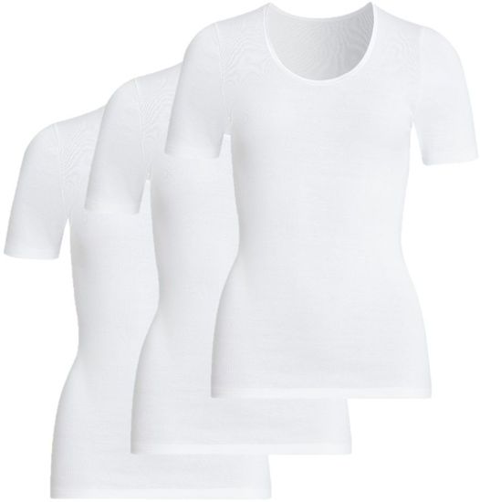 conta Damen Shirt 1/4 Arm weiß 3-er Pack