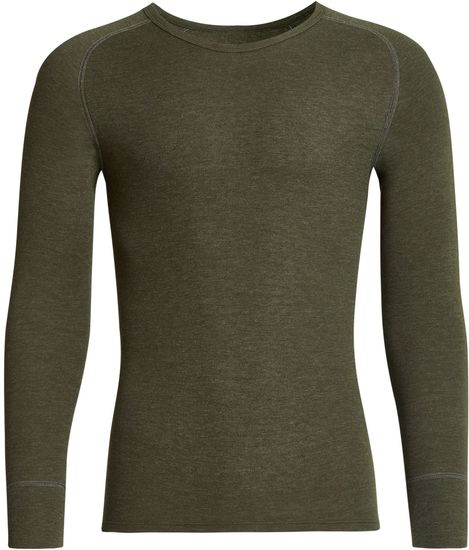 conta Herren Shirt 1/1 Arm oliv geringelt 1-er Pack