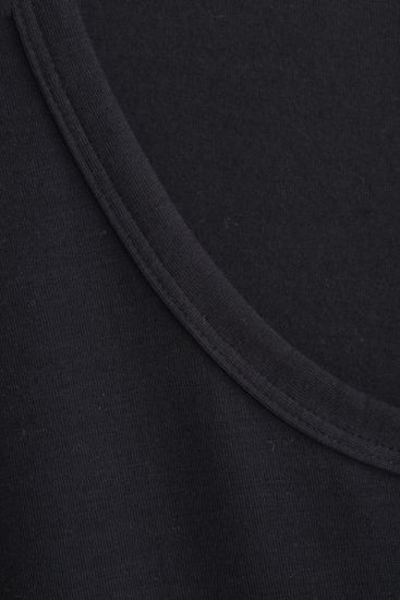 conta Herren Shirt 1/4 Arm mit Rundhals Schwarz 1-er Pack