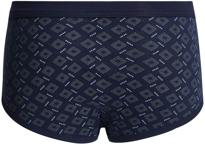 conta Herren Slip mit Eingriff Karo auf Marine 5-er Pack