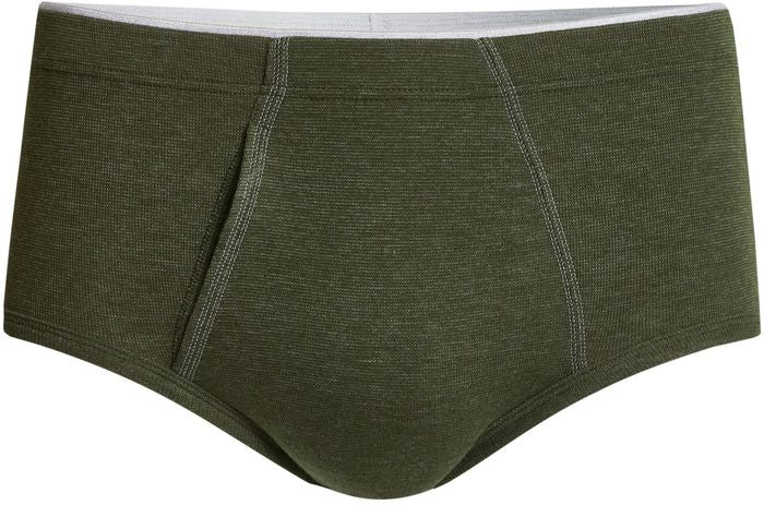 conta Herren Slip mit Eingriff oliv geringelt 1-er Pack