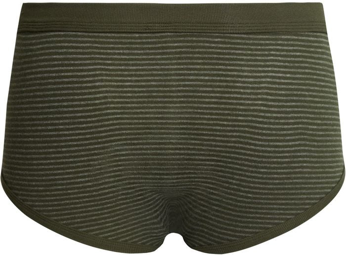 conta Herren Slip mit Eingriff oliv geringelt 5-er Pack