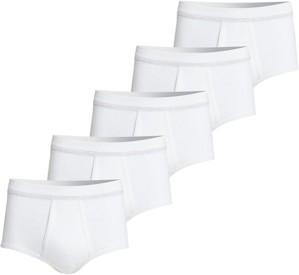 conta Herren Slip mit Eingriff weiß 5-er Pack