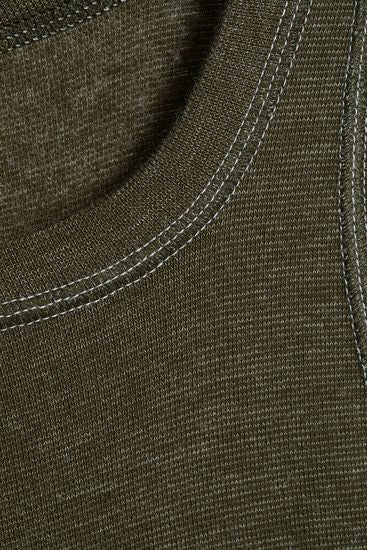 conta Herren Unterhemd oliv geringelt 1-er Pack