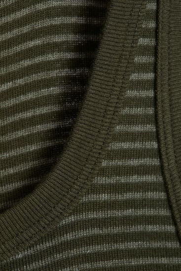 conta Herren Unterhemd oliv geringelt 5-er Pack