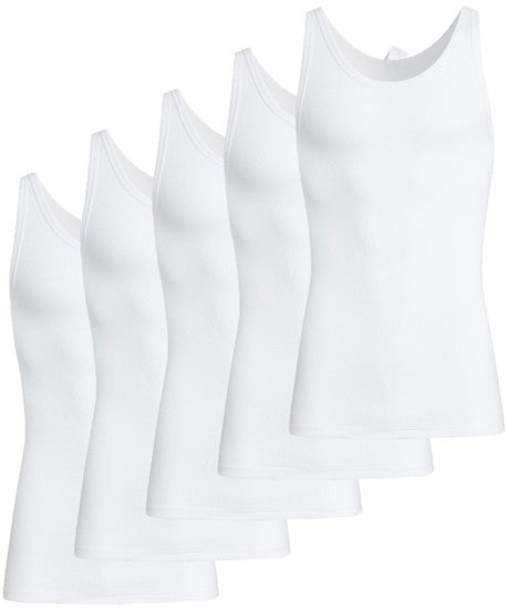conta Herren Unterhemd weiß 5-er Pack