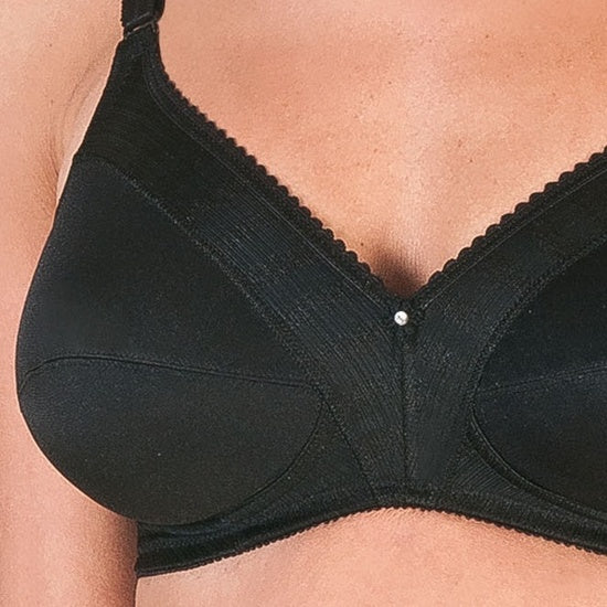 Felina Weftloc BH ohne Bügel Schwarz