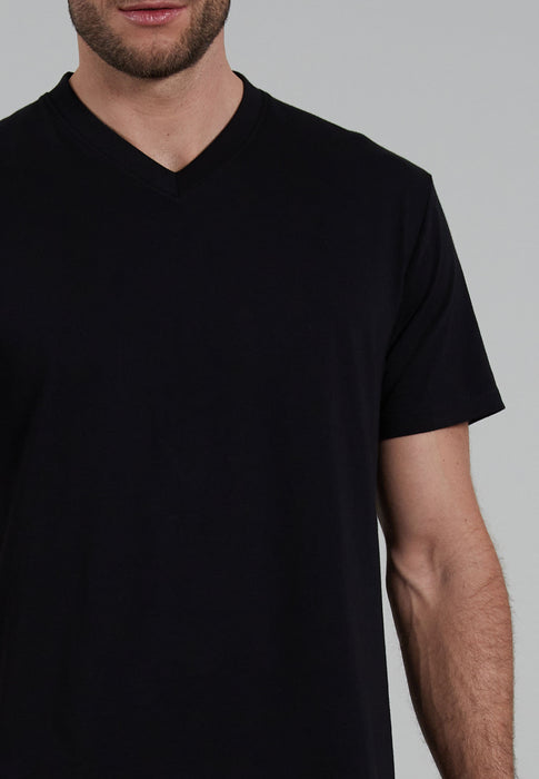 GÖTZBURG Shirt, 1/2, V-Ausschnitt 2er Pack black