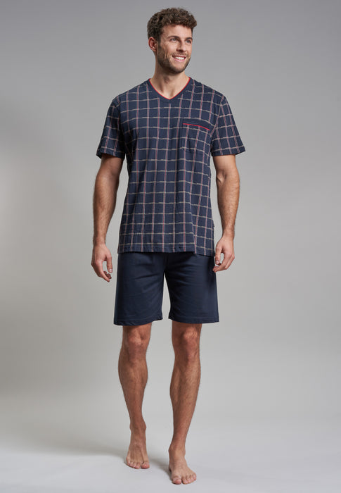 GÖTZBURG Shorty, V-Ausschnitt Navy