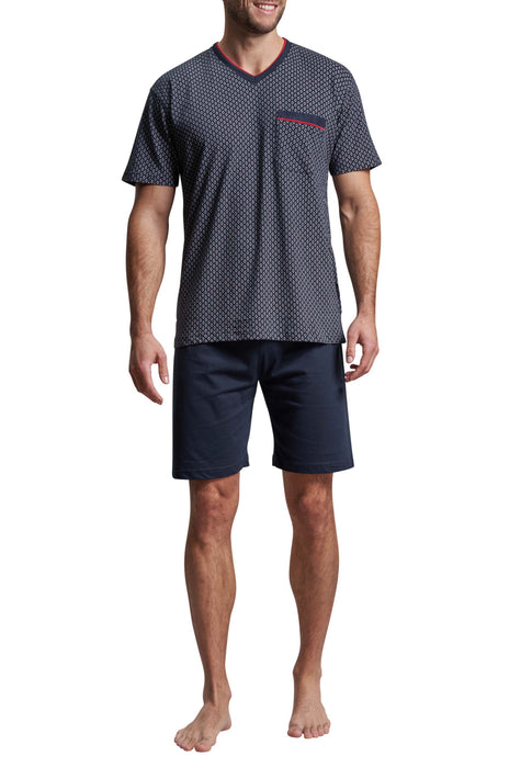 GÖTZBURG Shorty, V-Ausschnitt Navy