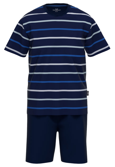 GÖTZBURG Shorty, Rundhals blau-mittel-Ringel