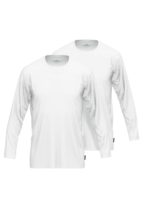 GÖTZBURG Shirt 1/1, Rundhals, 2er Pack weiß-hell-uni