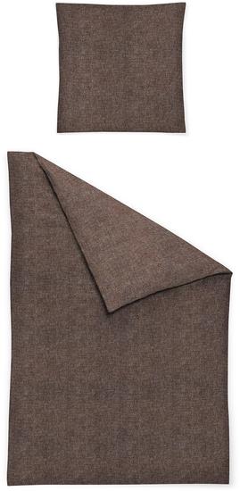 irisette Flausch-Cotton Bettwäsche Set Mink 8835 schoko