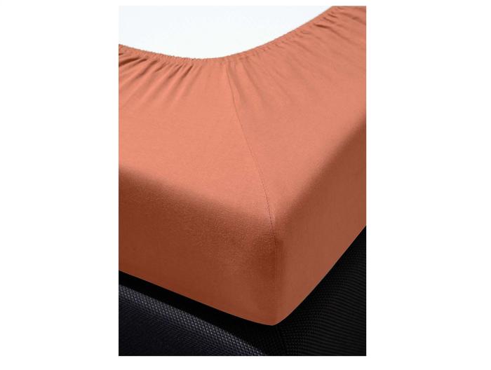 irisette Frottier-Stretch Spannbetttuch Orion 0009 kupfer