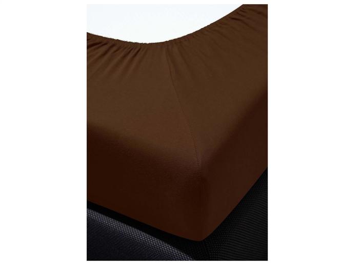 irisette Frottier-Stretch Spannbetttuch Orion 0009 schoko
