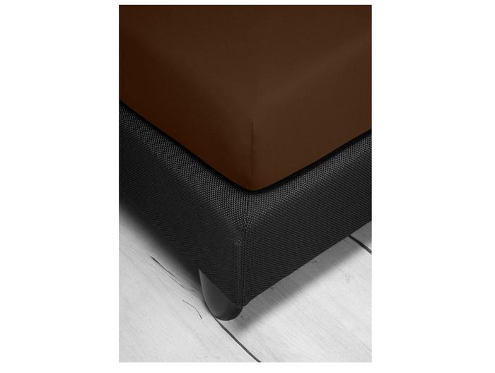 irisette Frottier-Stretch Spannbetttuch Orion 0009 schoko