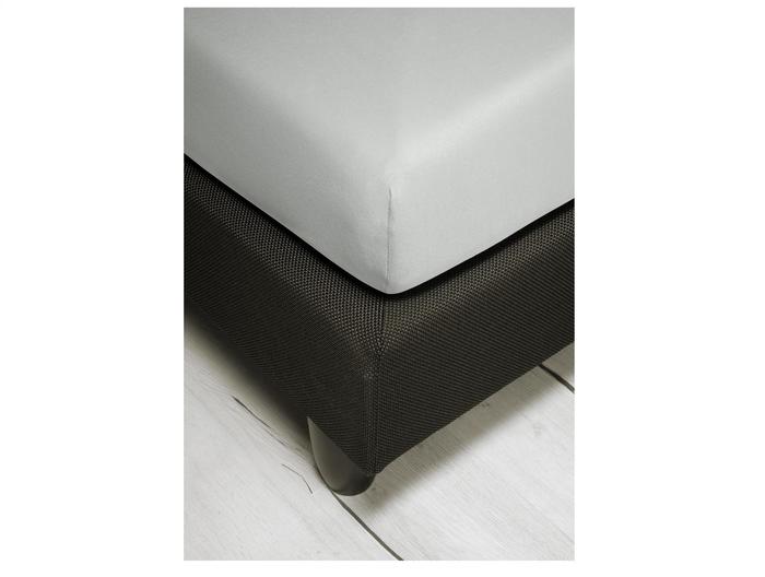 irisette Interlock-Jersey Spannbetttuch Neptun 0005, silber