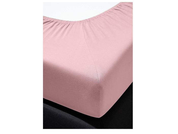 irisette Interlock-Jersey Spannbetttuch Neptun 0005 altrose
