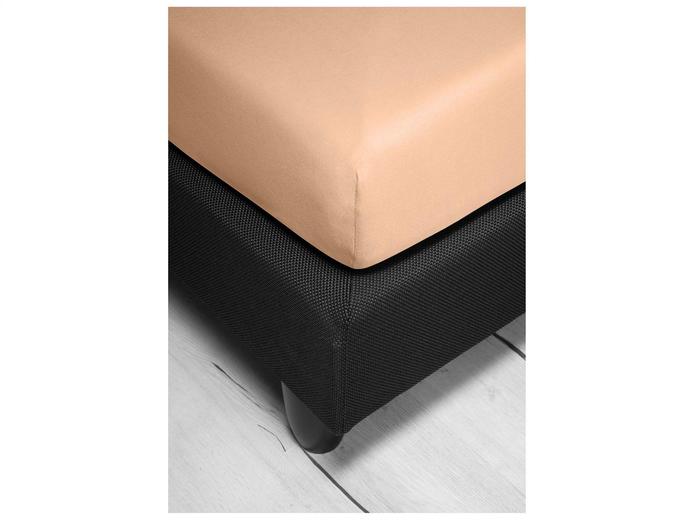 irisette Interlock-Jersey Spannbetttuch Neptun 0005 apricot