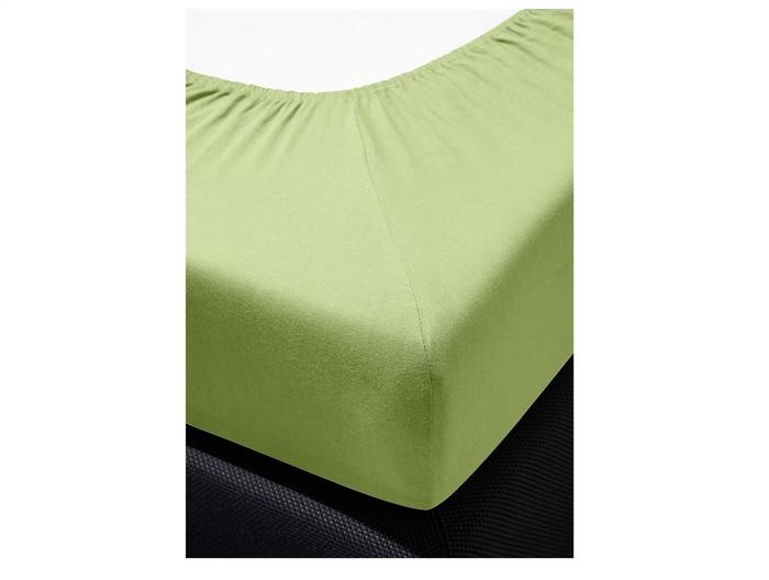 irisette Interlock-Jersey Spannbetttuch Neptun 0005 lind