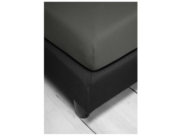 irisette Kuschel-Jersey Spannbetttuch Vesuv 0012 grafit