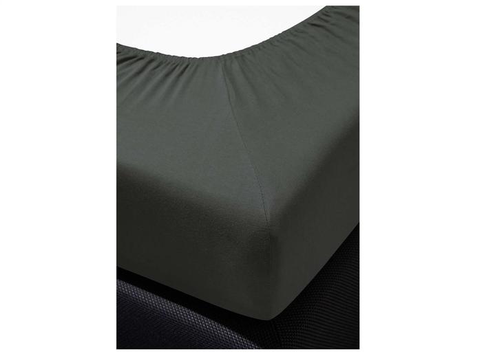 irisette Kuschel-Jersey Spannbetttuch Vesuv 0012 grafit