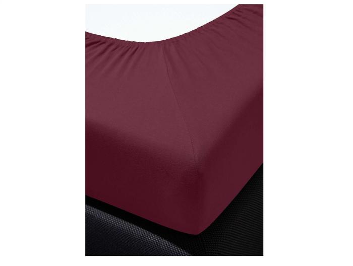 irisette Kuschel-Jersey Spannbetttuch Vesuv 0012 rubin