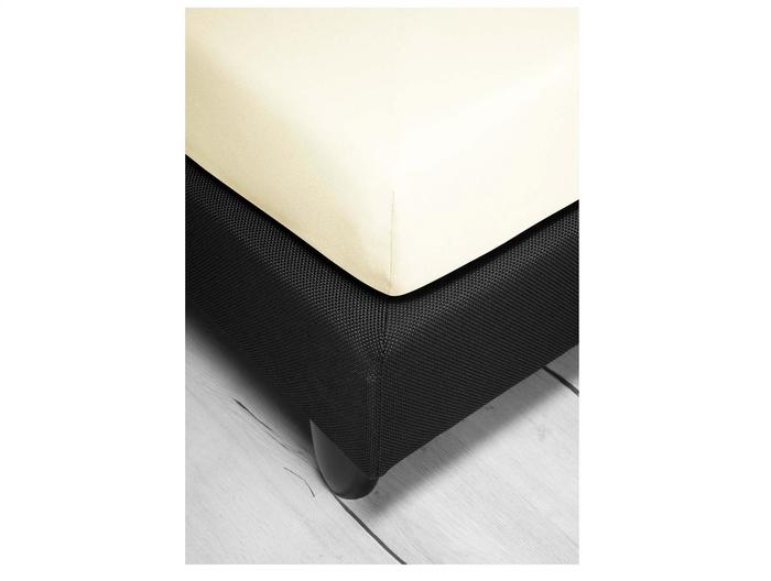 irisette Kuschel-Jersey Spannbetttuch Vesuv 0012 creme