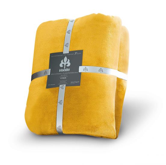 irisette Kuscheldecke uni Decken Relax 8900 gold