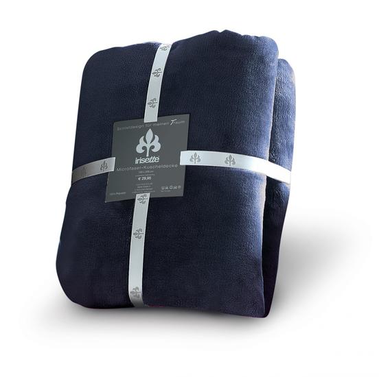 irisette Kuscheldecke uni Decken Relax 8900 marine