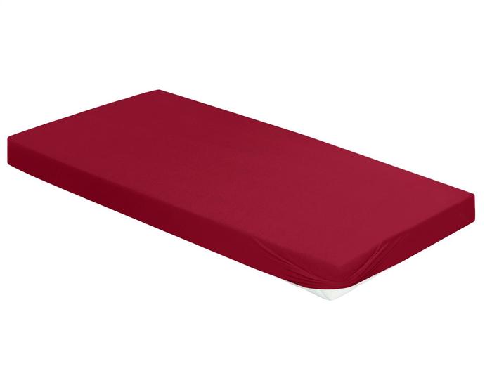 irisette Mako-Jersey Spannbetttuch Jupiter 0008 bordeaux