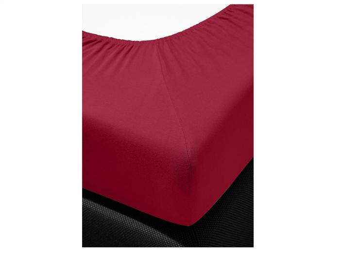 irisette Mako-Jersey Spannbetttuch Jupiter 0008 bordeaux