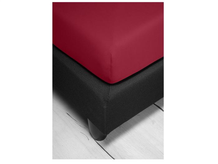 irisette Mako-Jersey Spannbetttuch Jupiter 0008 bordeaux