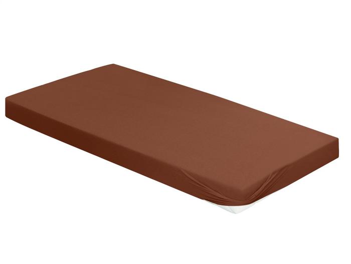 irisette Mako-Jersey Spannbetttuch Jupiter 0008 camel