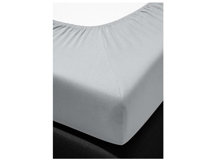 irisette Mako-Jersey Spannbetttuch Jupiter 0008 silber