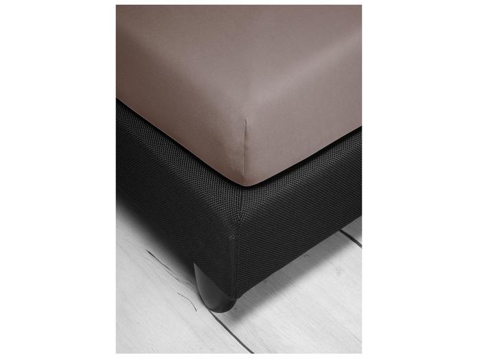 irisette Interlock-Jersey Spannbetttuch Neptun 0005, stein