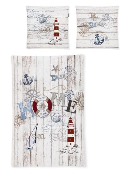 irisette Mako-Satin Bettwäsche Set Magic 8863 blau