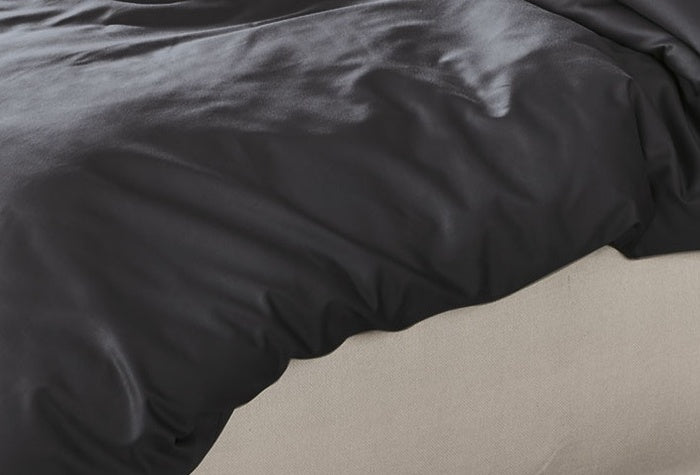 irisette Mako-Satin uni Bettwäsche Set uni Paris 8000 anthra