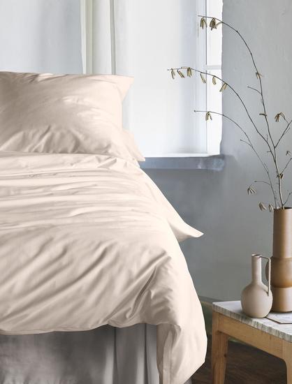 irisette Mako-Satin uni Bettwäsche Set uni Paris 8000 beige