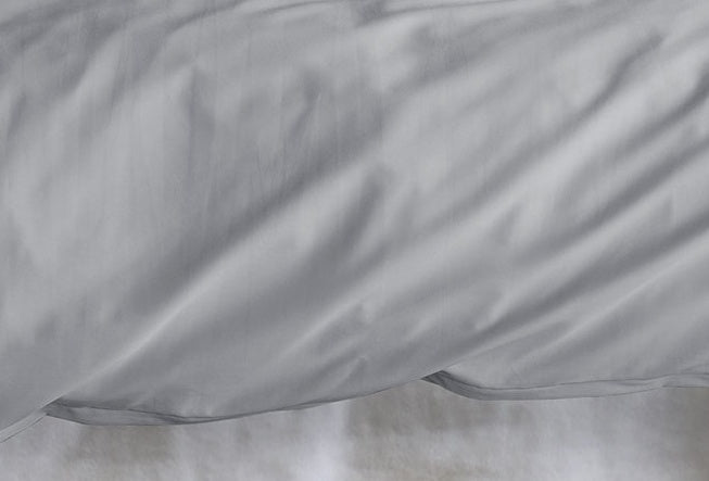 irisette Mako-Satin uni Bettwäsche Set uni Paris 8000 grau