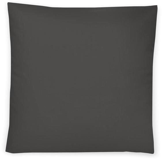 irisette Mako-Satin uni Kissenbezug Paris 8000 grafit