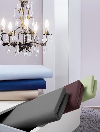 irisette Premium Stretch Spannbetttuch Royal 0003 silber