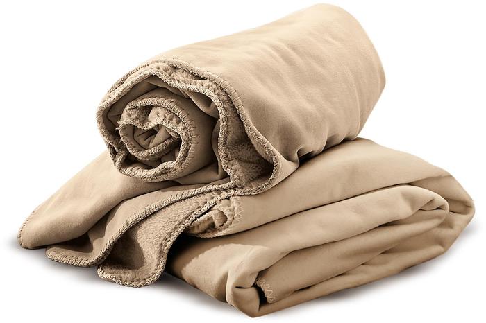 irisette Wende-Kuscheldecke Decken Cover 8952 camel