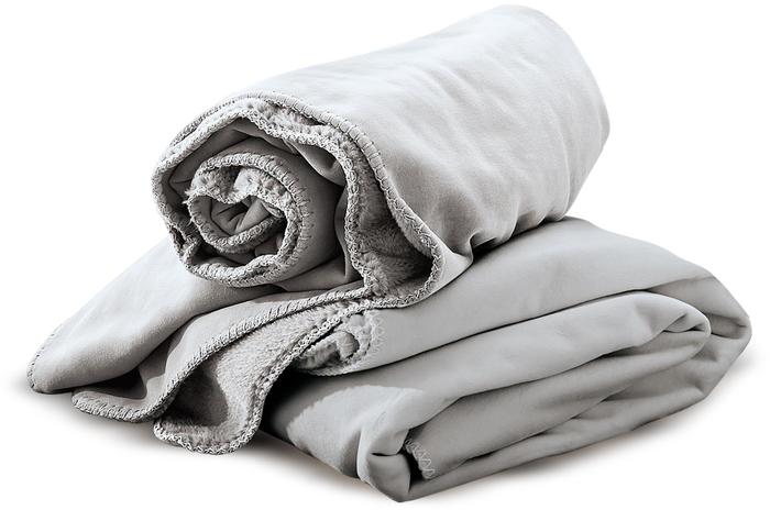 irisette Wende-Kuscheldecke Decken Cover 8952 silber