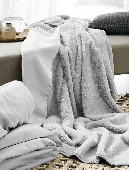 irisette Wende-Kuscheldecke Decken Cover 8952 silber