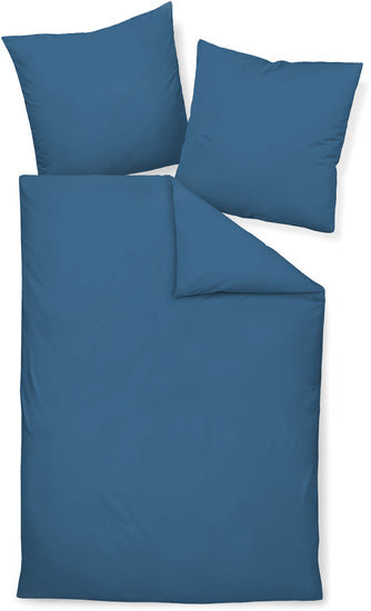 Janine Bettwäsche Colors Mako-Satin jeansblau 31001-42